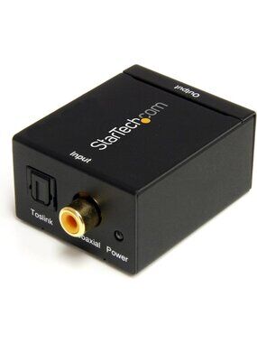 Digital Coaxial & Toslink Optical to Stereo RCA Audio Converter - High-Quality